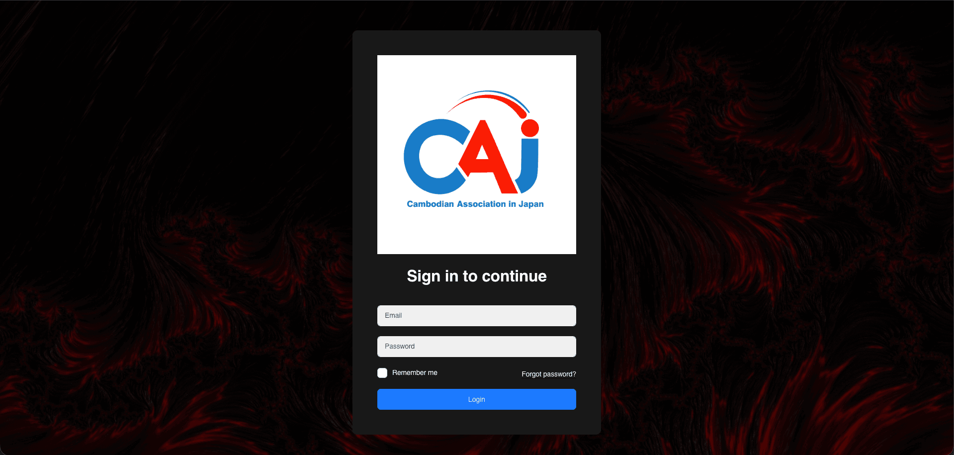 Cambodia Association in Japan (Admin Panel)